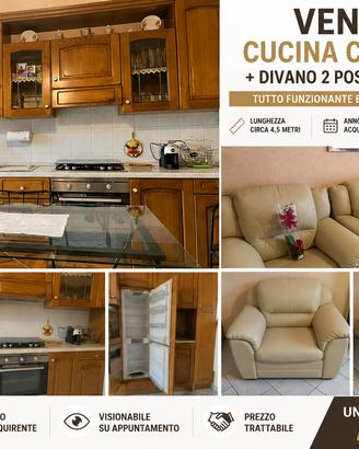 Cucina completa 4,5 m - Tutto funzionante