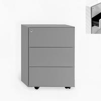 Cassettiera su ruote in metallo