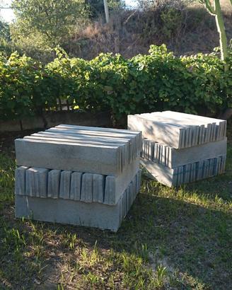 Cordoli in cemento 100x30