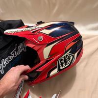 Troy Lee Design D3 casco - Maschera Leatt progrip