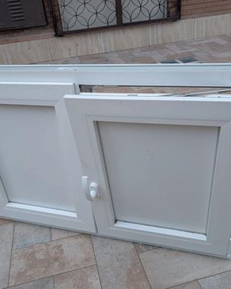 Finestra PVC doppia anta con ribalta