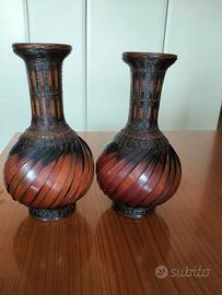 coppia vasi artigianato cinese 