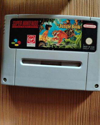 2 GIOCHI SNES libro della giungla  e super soccer