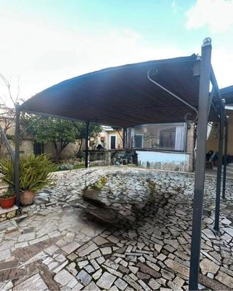 gazebo ferro e legno 