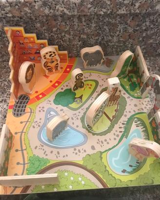 Giochi legno: puzzle, trenino, equilibrio da 4 €