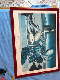 Stampa vintage giorgio de chirico il trovatore sta