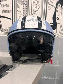 CASCO DIEFFE SERENITY VIOLA E ARGENTO OPACO
