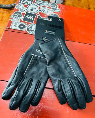 Guanti Moto Harley Davidson Pelle Neri Taglia L