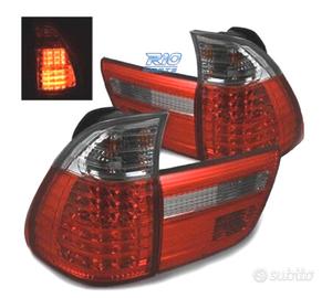 FANALI BMW X5 E53 LED ROSSO AFFUMICATO
