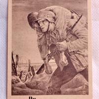 Cartolina tedesca epoca nazista SOLDATI SUL FRONTE