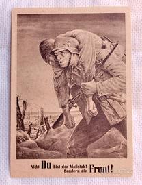 Cartolina tedesca epoca nazista SOLDATI SUL FRONTE