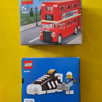 Lego London Bus + Adidas originals superstar MISB