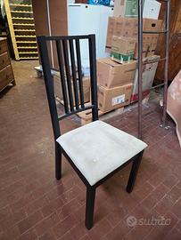 10 sedie in legno ed imbottite