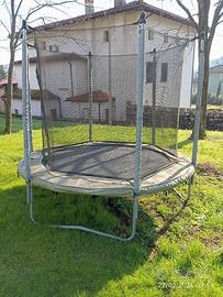 tappeto elastico/trampolino domyos essential 240