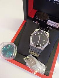 Tissot prx black al quarzo con doppio quadrante 