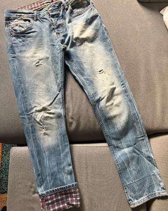 Jeans uomo Alcott taglia 48 – Risvoltino quadretto