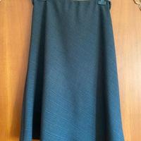 gonna a ruota in lana e viscosa taglia M/L