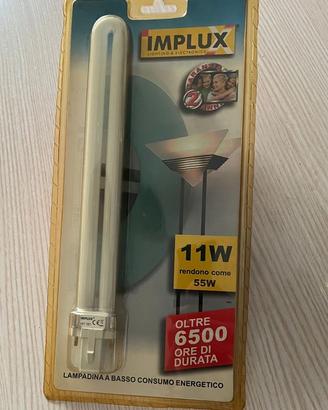 2X LAMPADA RISPARMIO ENERGETICO 11W PL 230V IMPLUX
