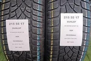 2 gomme 215 55 17 DUNLOP RIF1663