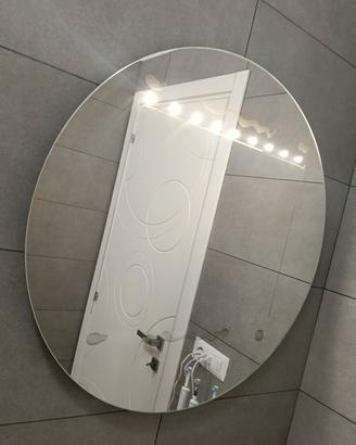 specchio bagno touch a led 
