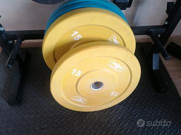 dischi da  20 kg inacciaio gommato