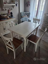 Tavolo legno massello shabby
