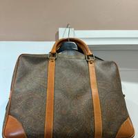 Borsa PC Kendo s’ Vintage in Cuoio e Paisley