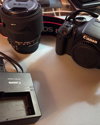 Canon 600d con obbiettivo sigma