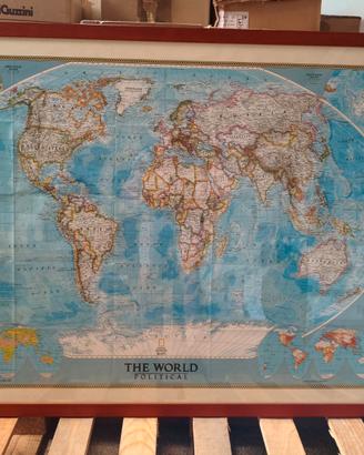 QUADRO MAPPA "THEWORLD" NATIONAL GEOGRAPHIC