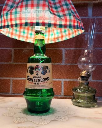 Lampada con bottiglia Amaro Montenegro