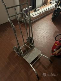Carrello saliscale professionale in acciaio