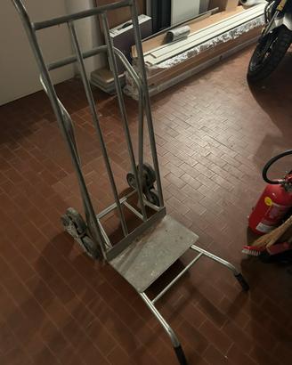 Carrello saliscale professionale in acciaio