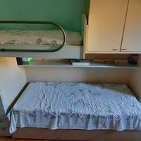 Cameretta con letto a castello