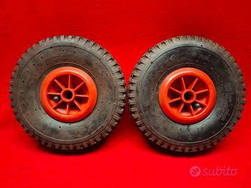 Coppia ruote gonfiabili carrello o compressore