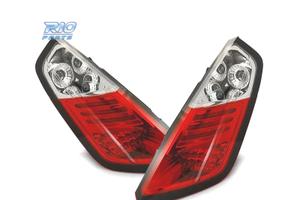 FANALI FIAT GRANDE PUNTO 05-09 LED ROSSO CROMATO