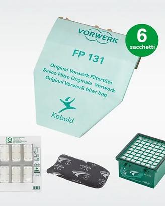 Set  Farfalla Folletto VK130/131 Super Filtrello