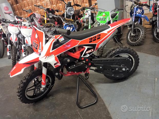 NUOVA MINI CROSS 50cc 2T RUOTA 10/10 ROSSA
