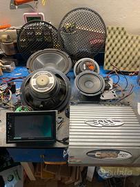 Autoradio Sony Carplay + Amplificatore + Casse