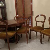 Elegante tavolo rotondo+6 sedie