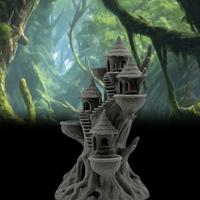 Decorazione per acquario stile casa sull’albero