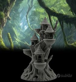 Decorazione per acquario stile casa sull’albero