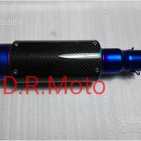 Scarico TERMINALE universale 41 cm VERO CARBONIO F