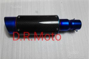 Scarico TERMINALE universale 41 cm VERO CARBONIO F