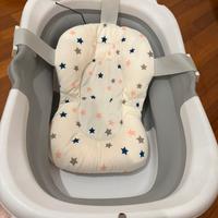 Vaschetta bagnetto pieghevole con cuscino