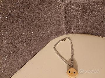 Bracciale con pendente dado