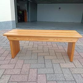 PANCA IN LEGNO MASSELLO DI ABETE 120X40X40 CM.