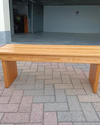 PANCA IN LEGNO MASSELLO DI ABETE 120X40X40 CM.