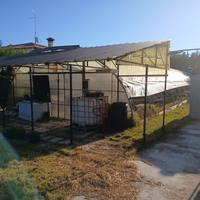 Serra Agricola 8x20x3,8 completa di tettoia