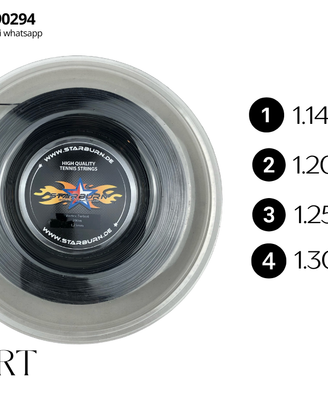STARBURN Vortex Turbo 6 Matassa Corde Tennis 200mt