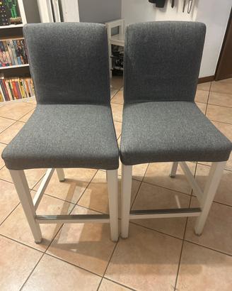 Coppia di sgabelli IKEA banchi e grigi